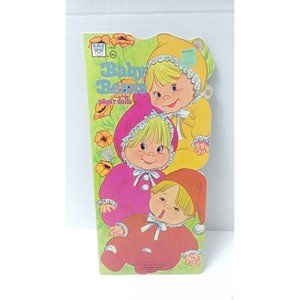 Vintage 1973 Baby Beans Paper Dolls Whitman Book Uncut book
